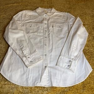 Levi’s off white Long Sleeve cotton shirt. Size Lg